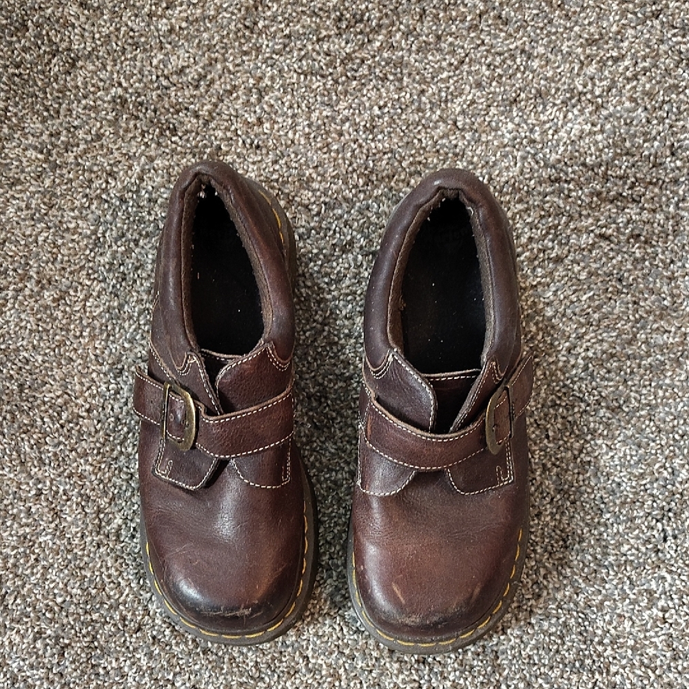 Womens Vintage 1990's Dr. Martens Brown Leather Shoes